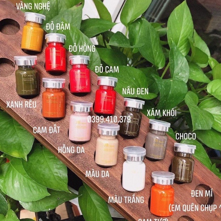 (Hàng tặng của hãng) 2ml Mực phun xăm JB mày,môi,mí và mực xử lý xóa sửa