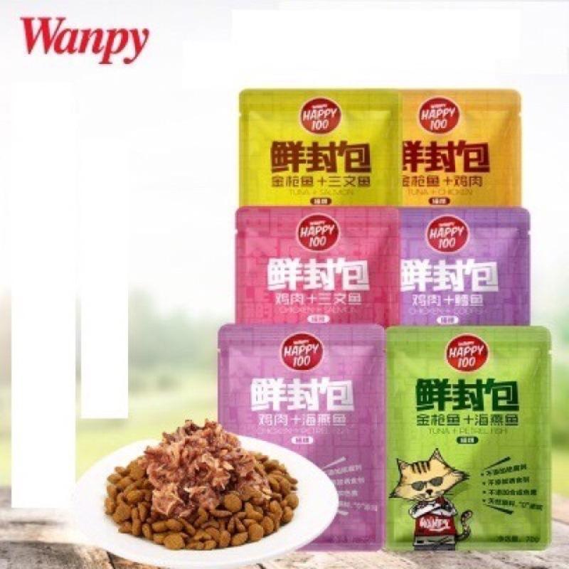 [Combo 15 Gói] Pate Happy 100 Cho Mèo - Combo Pate Wanpy Happy 100 (Mix Vị)