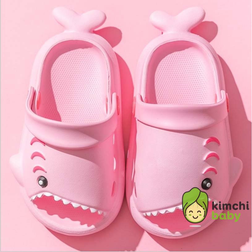 DÉP SỤC CHO BÉ TRAI, BÉ GÁI CHALK BEAR CÁ MẬP BABY SHARK SIÊU NHẸ BỀN ĐẸP, SANDAL TRẺ EM MÙA HÈ DTE08