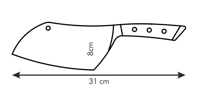 Dao chặt Tescoma Hackmesser AZZA 17cm