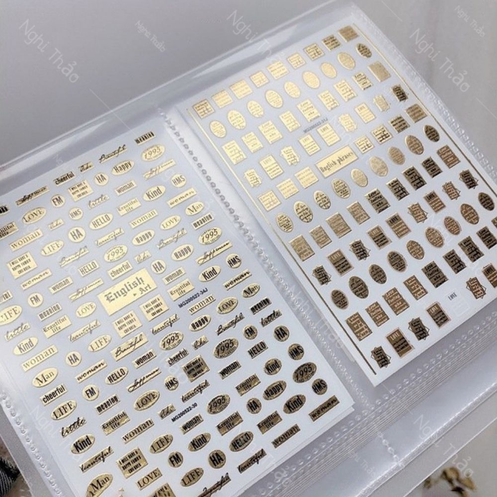 Sổ đựng sticker nail