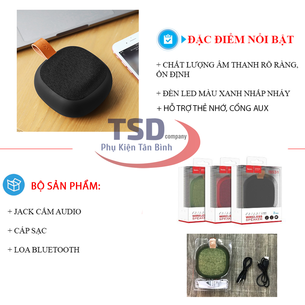 Genuine Mini Bluetooth Speaker Hoco BS31