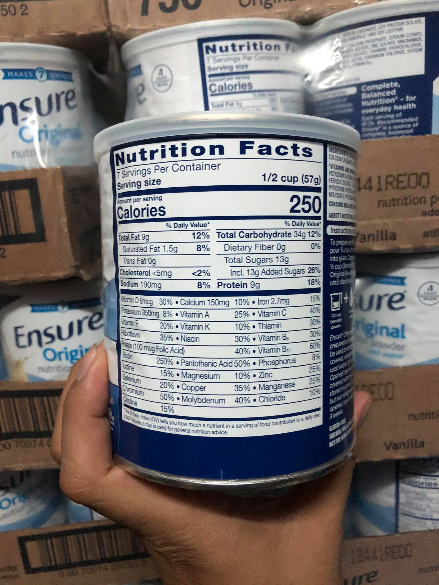 [HCM]Sữa Ensure Mỹ Original Nutrition Powder Mẫu 397g [Date 2023]