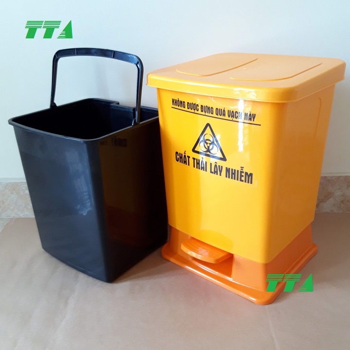 Thùng rác nhựa đạp chân dùng cho y tế