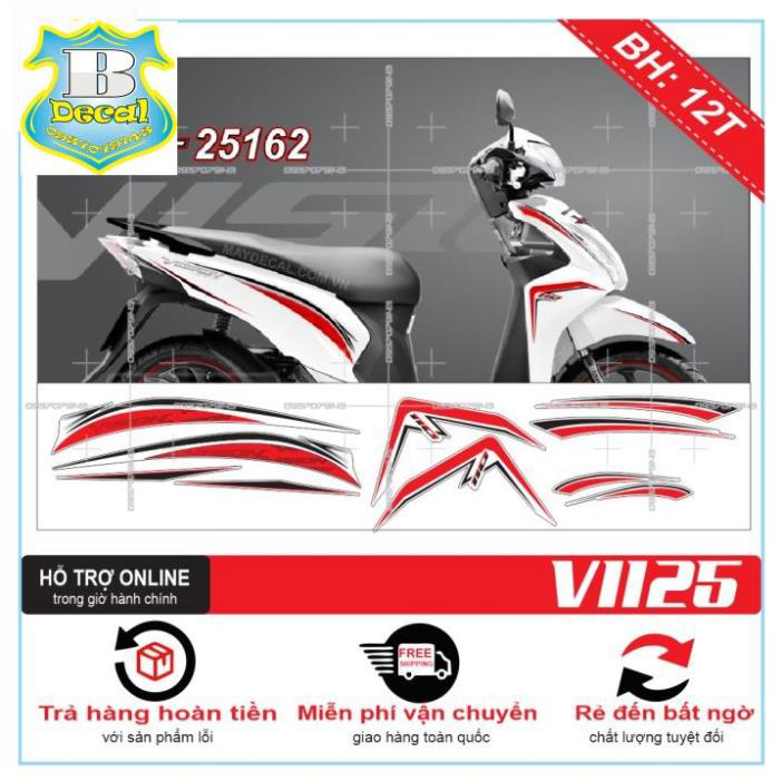 Tem rời vision 2016 1125 dán xe trắng