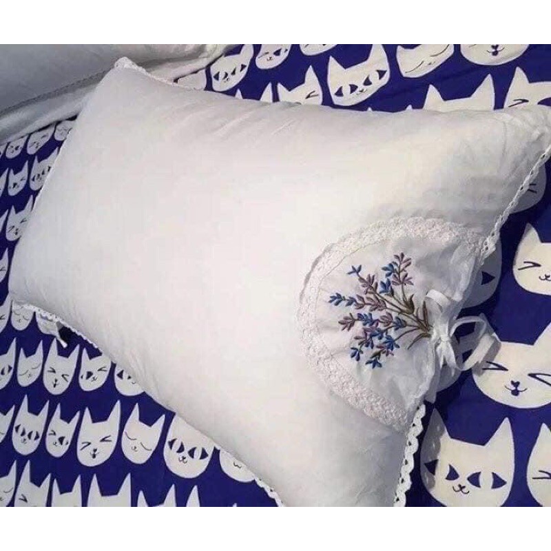 1Đôi (2 Chiếc) Gối Thơm Hương Hoa Lavender( Có Túi Thơm)