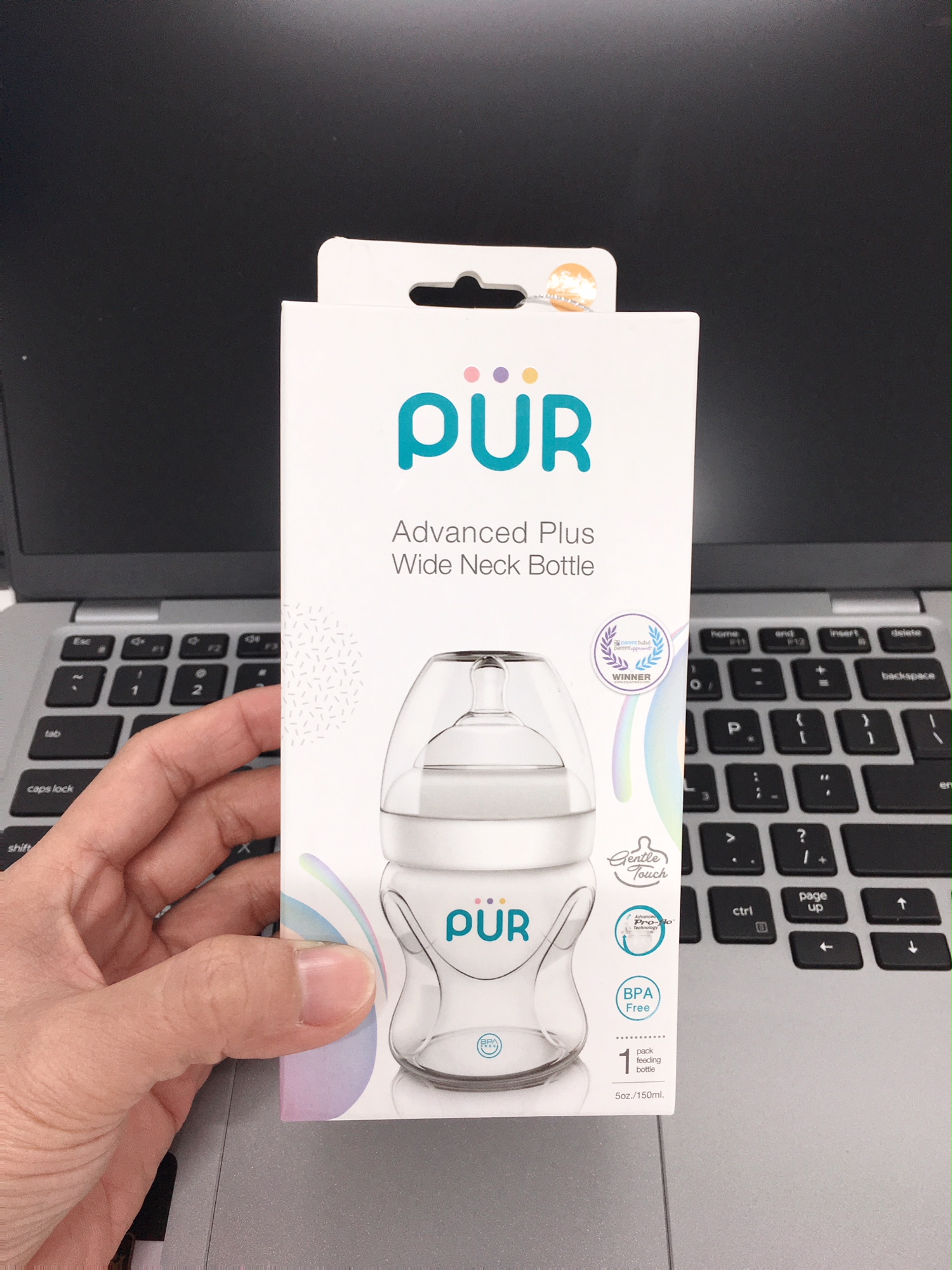 [HCM]BÌnh Sữa Pur Advanced cổ rộng 150ml - 250ml Thái Lan