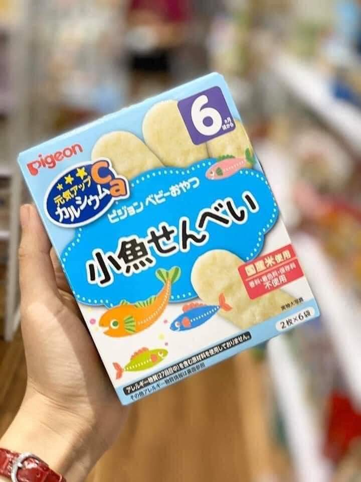 Bánh ăn dặm Pigeon cho bé 6m+