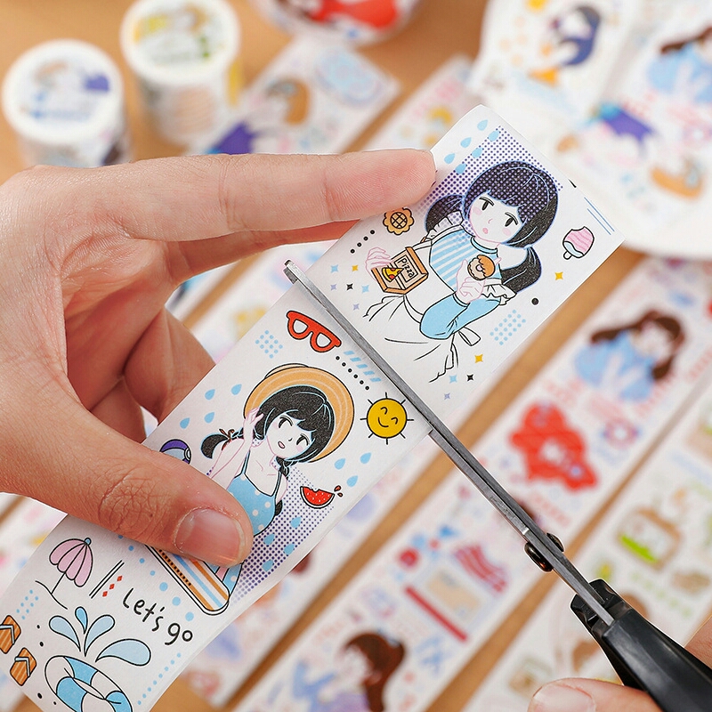 [HCM]Washi tape cô gái đáng yêu (Hàng có sẵn)