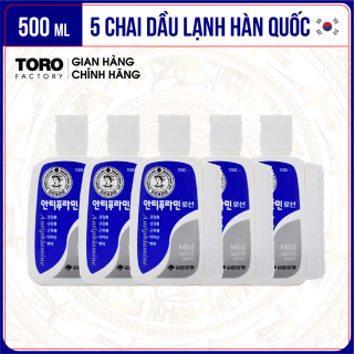 Bộ 5 chai dầu lạnh Hàn Quốc xoa bóp massage Antiphlamine Mild Chai 100ml thumbnail