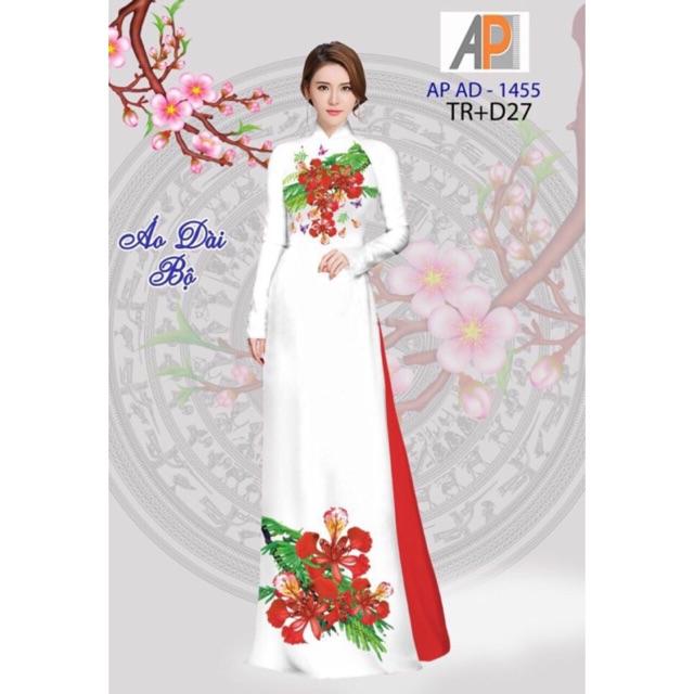 [HCM]Vải áo dài hoa phượng