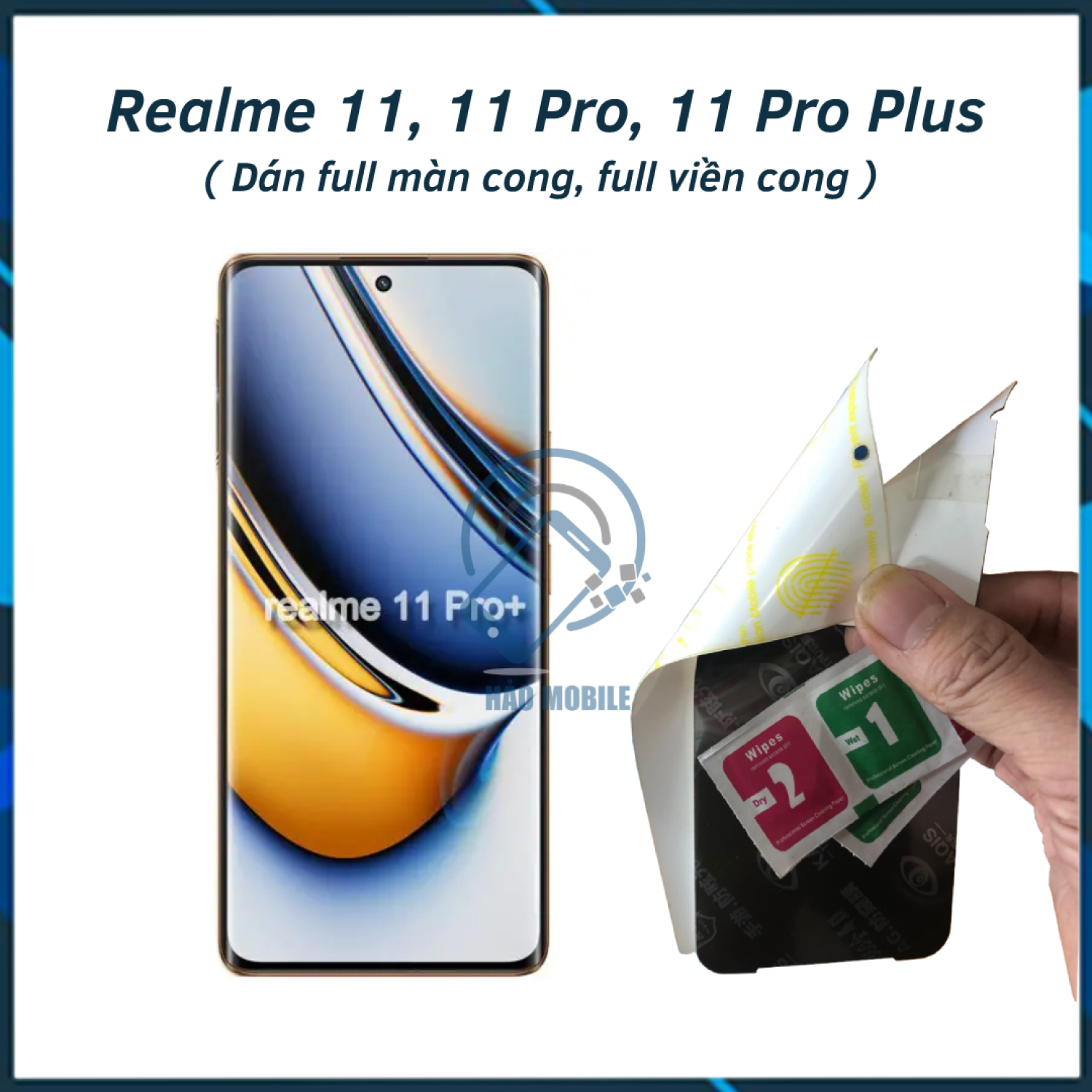Miếng dán dẻo PPF cho Realme 11, 11 pro, 11 pro plus trong suốt và chống nhìn trộm