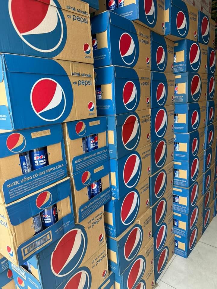 Thùng 24 chai Nước Ngọt có Gaz Pepsi 390ml