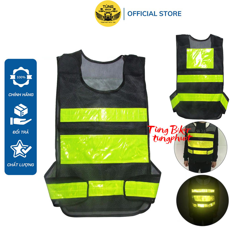 Áo Phản Quang Lưới Đi Xe Máy, Đi Phượt Loại Xịn (2 Mẫu)