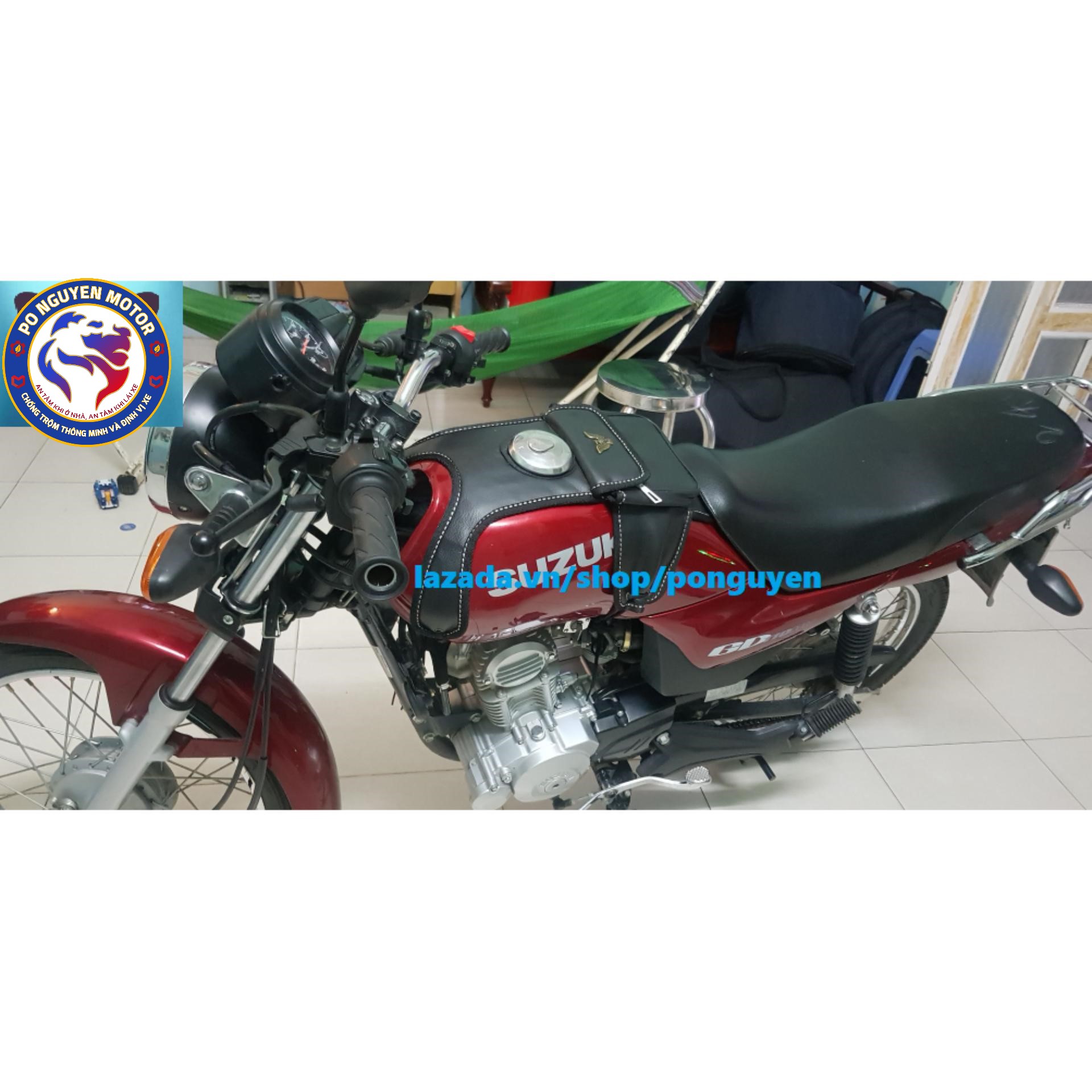 [HCM]Túi treo bình xăng trước loại mới P3 (Loại Da Tốt)