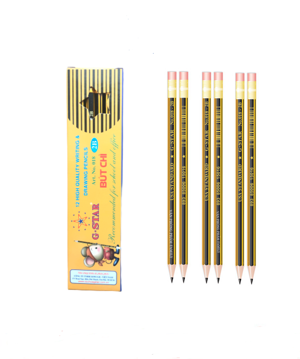 Hộp 12 Cây Viết Chì Gỗ 2B G-Star 018