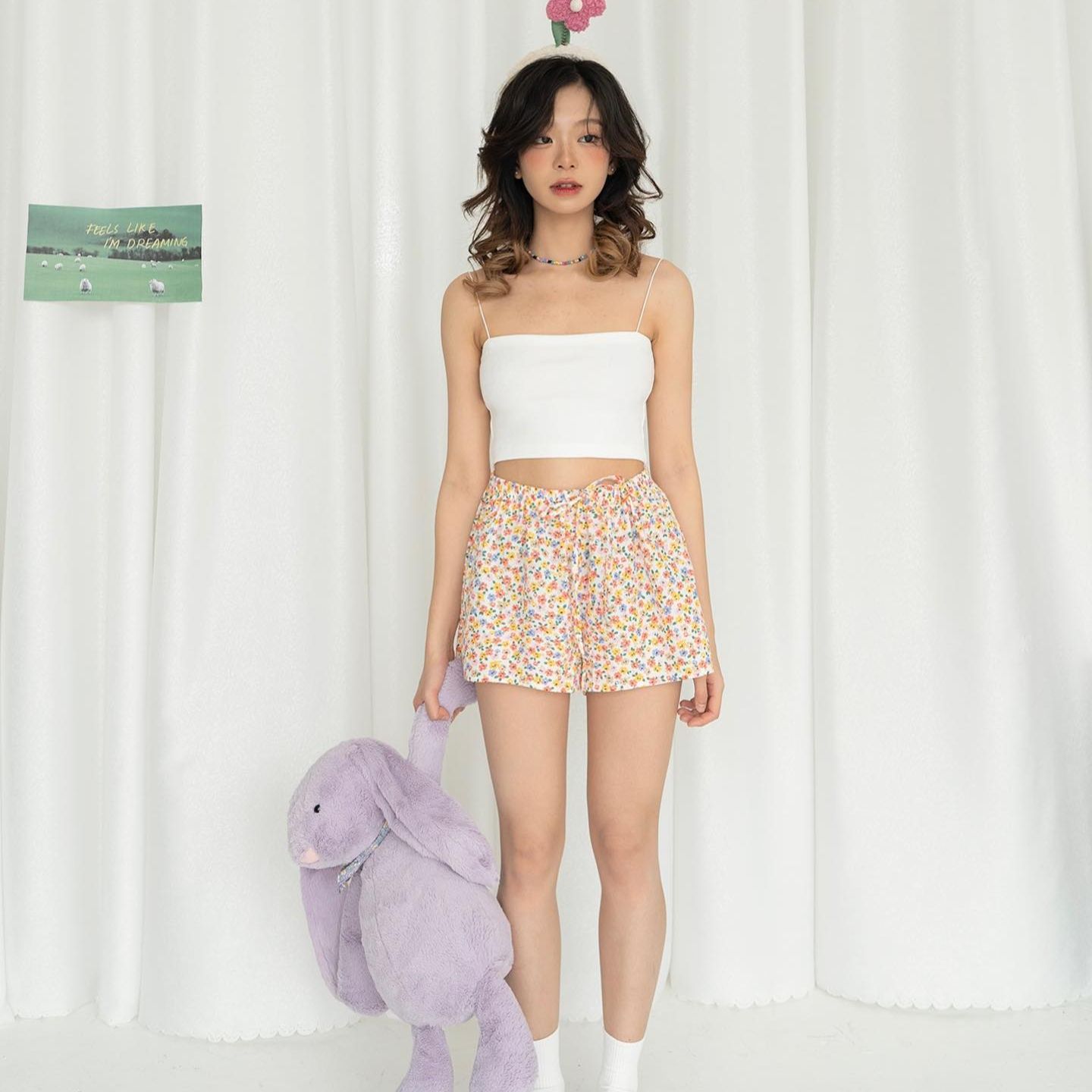 Áo 2 dây quây thun tăm Fromyouth - String Croptop