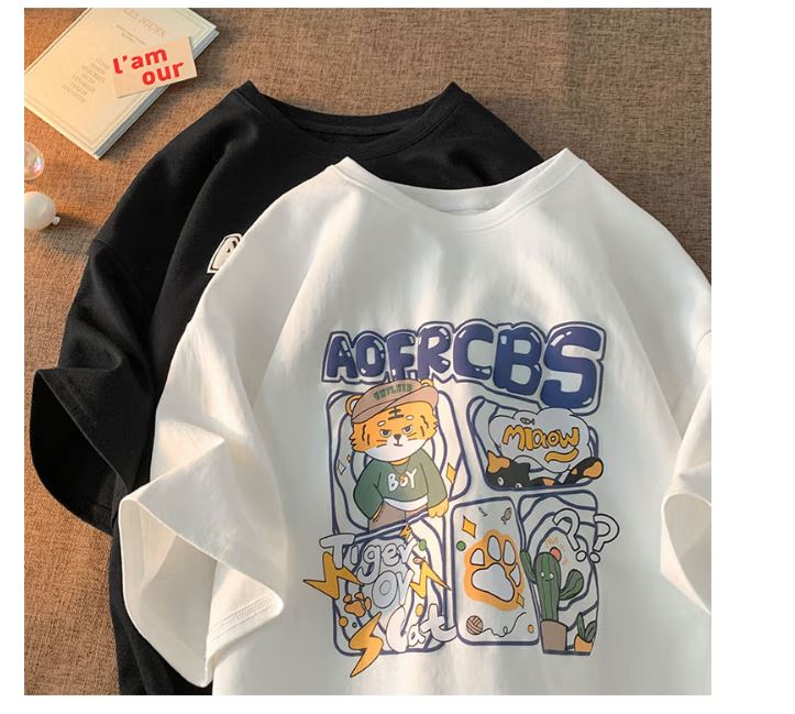 Áo thun unisex nam nữ Tiger Boy thời trang