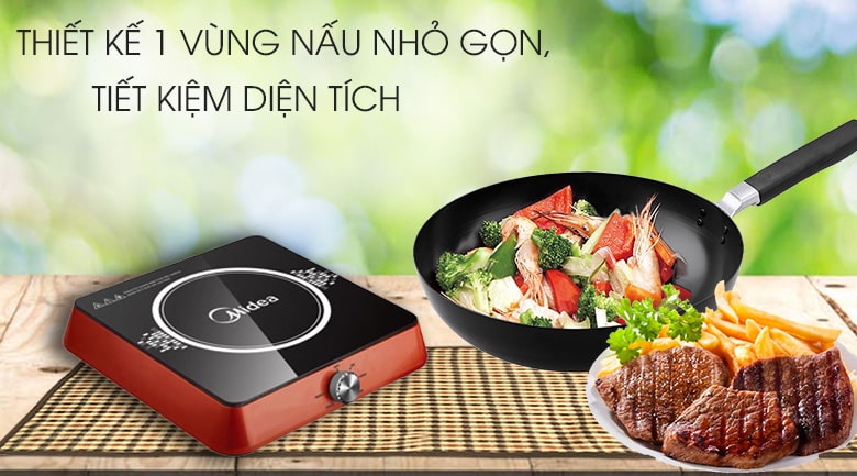 Bếp từ cơ Midea MI-K1917EF(R/G/B) (kèm lẩu)