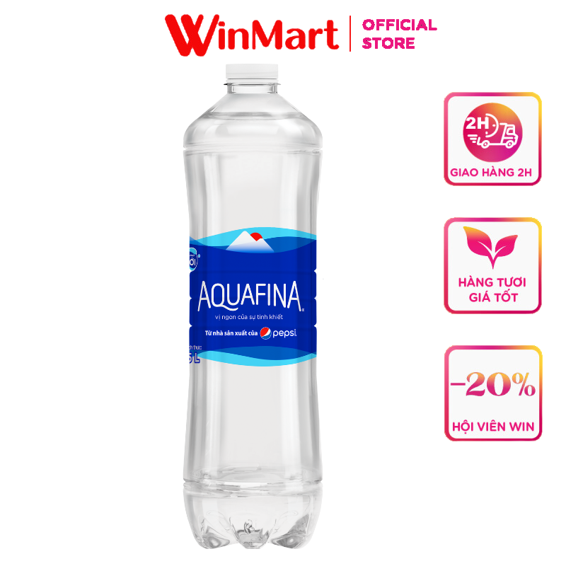 [Siêu thị WinMart] - Nước uống Aquafina chai 1.5L