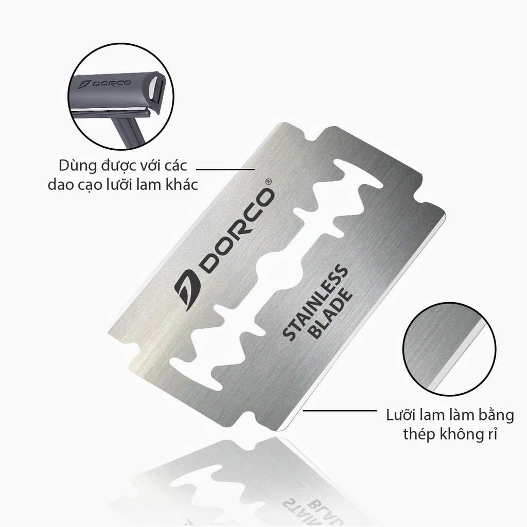 1 hộp dao lam DORCO -ST300 ( hộp 10 lưỡi)
