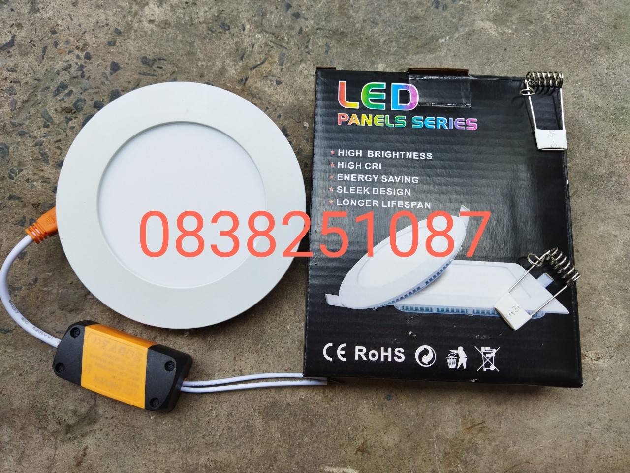 Bộ 05 đèn led âm trần siêu mỏng 6w