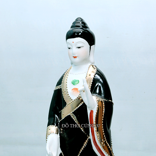 Tượng Địa Mẫu Nương Nương đứng - gốm sứ