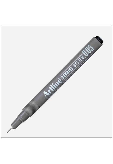 Bút vẽ kỹ thuật artline 0.05 màu đen ek-2305bk