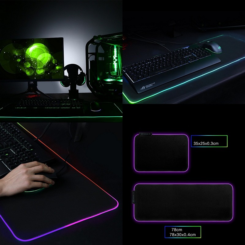 Lót Chuột Gaming LED RGB Bo Viền