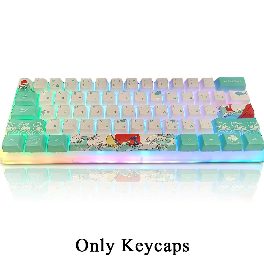RK61 HOTSWAP - Bàn Phím Cơ Không Dây RK61 Version 4 - LED RGB Custom - Bluetooth 5.1 - Cáp Type C - Wireless 2.4G