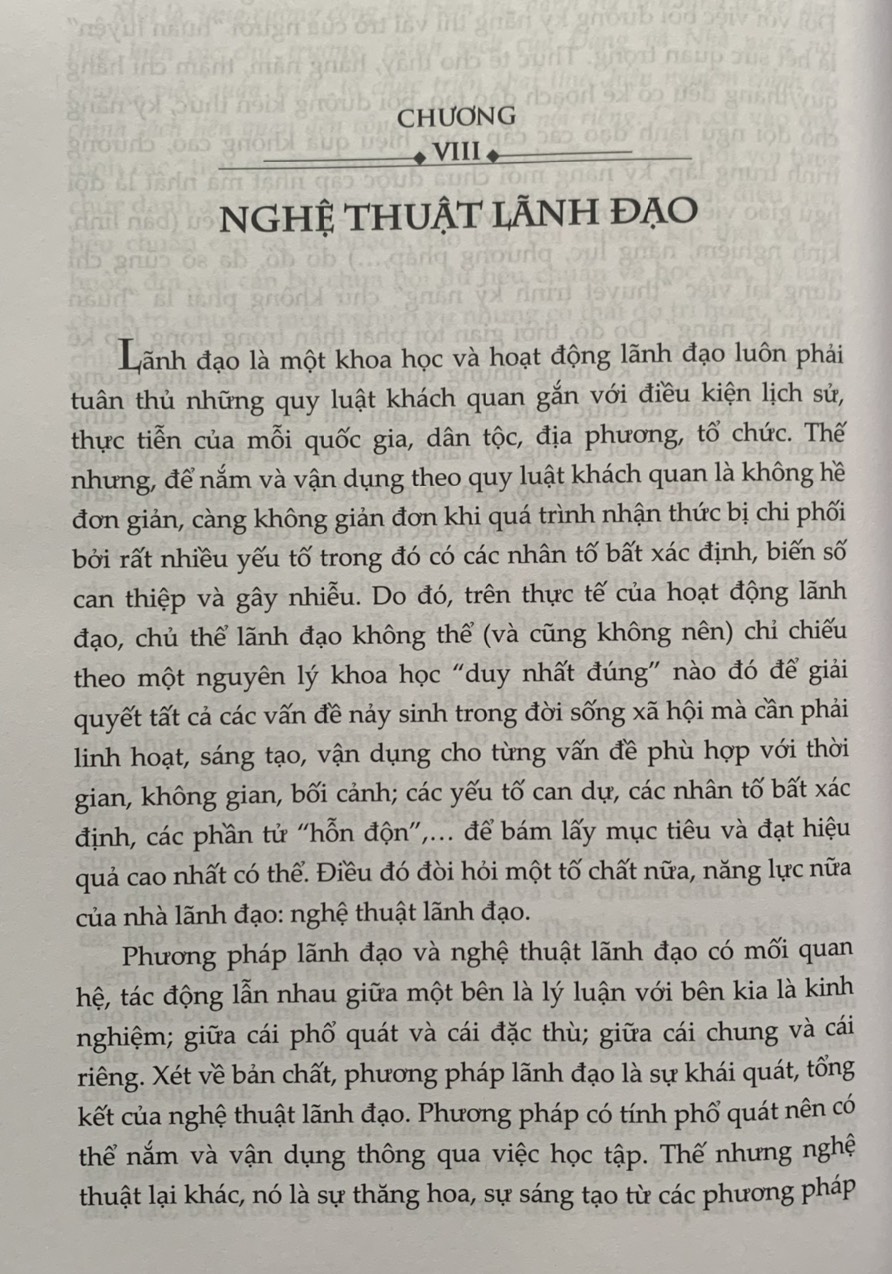 Phát Triển Kỹ Năng Và Nghệ Thuật Lãnh Đạo