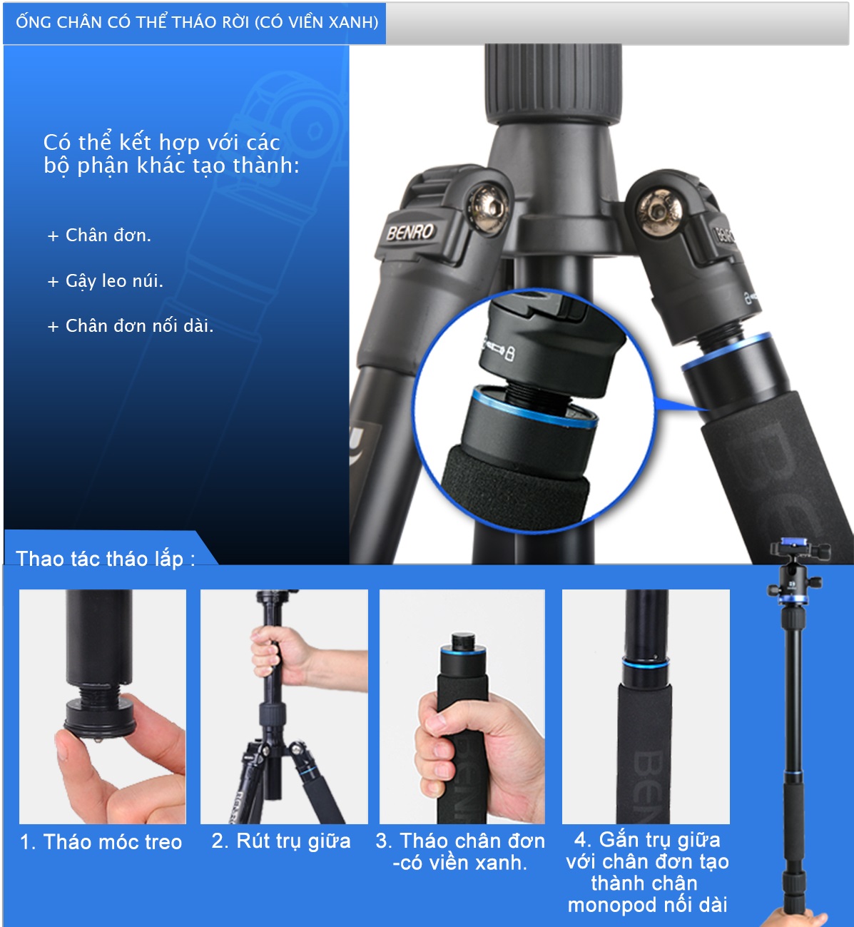 Chân máy ảnh Benro FIF19AIB0