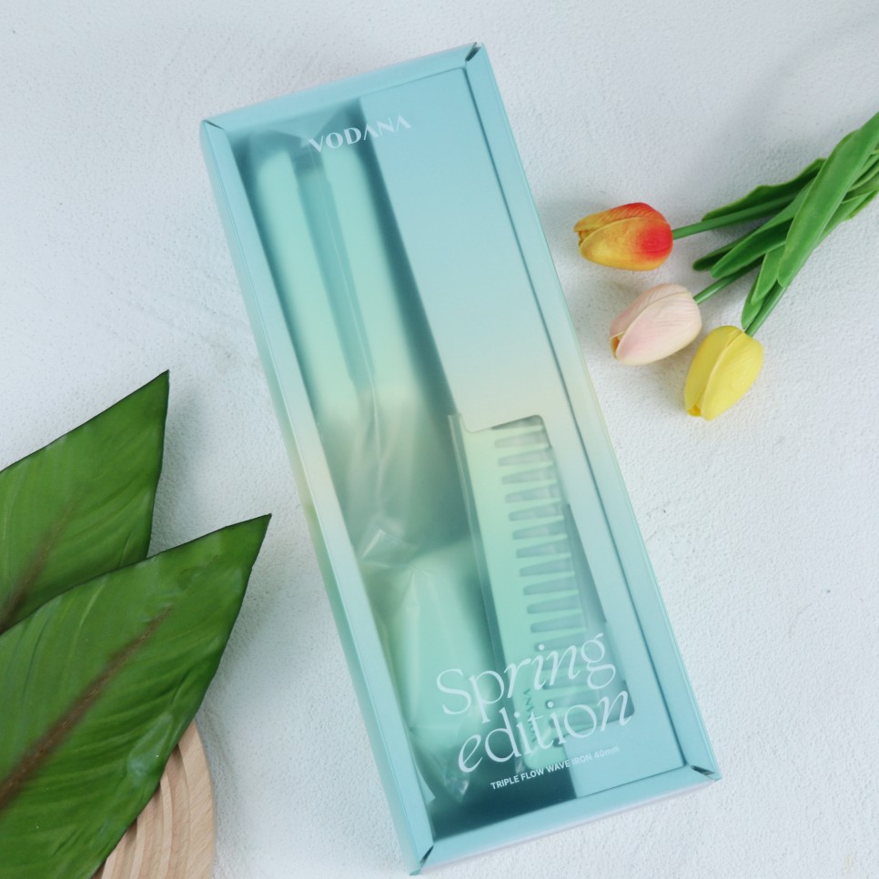 Vodana Máy dập tóc 40mm Hàn Quốc gợn sóng size lớn