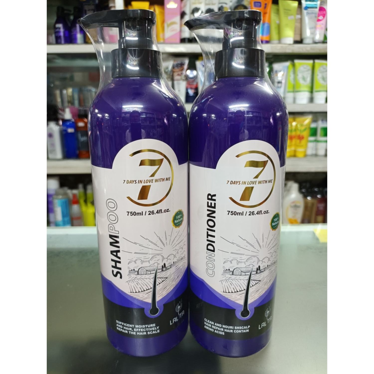 Cặp dầu gội xả siêu mượt lalita 750ml x2