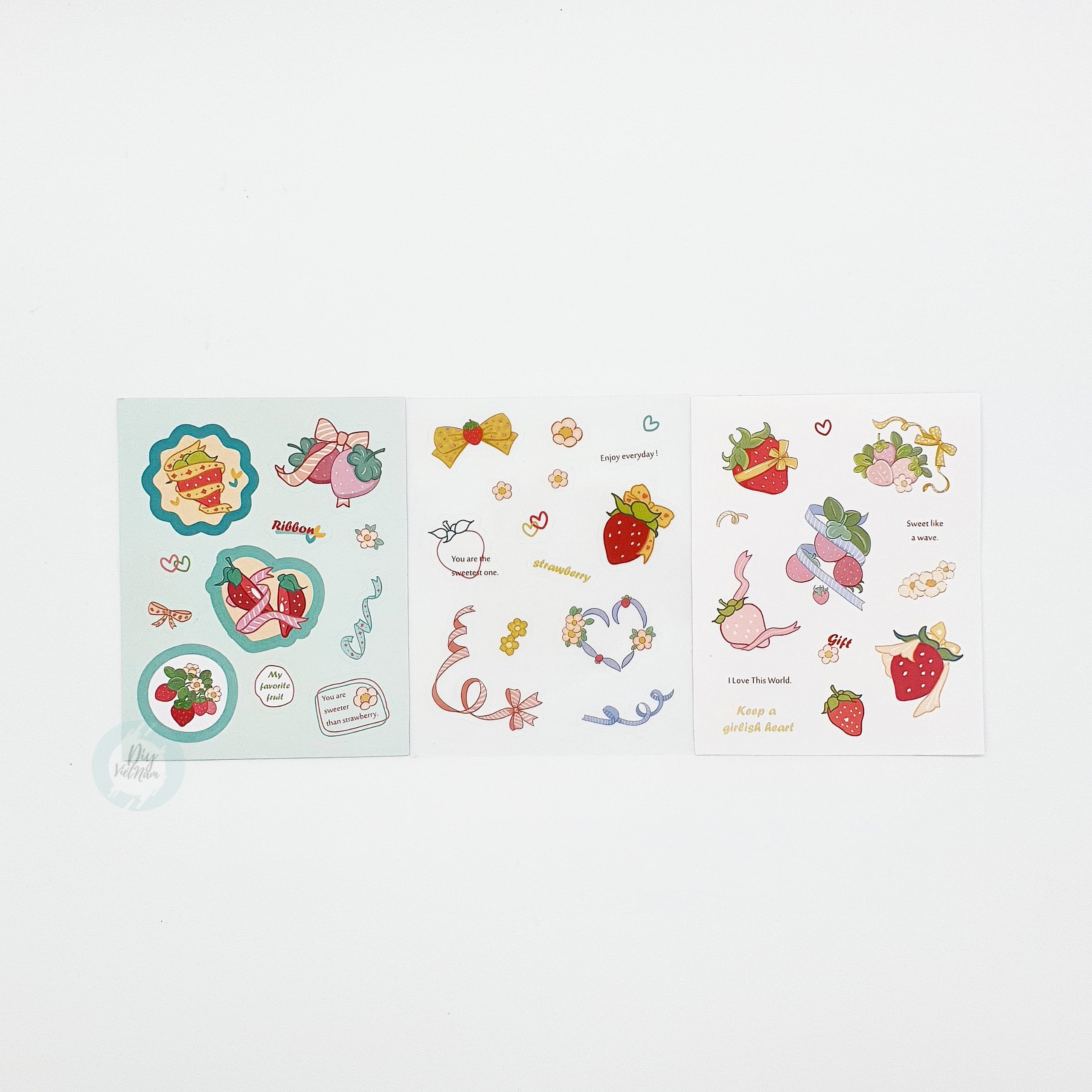 [HCM]SET HÌNH DÁN SWEET STAWBERRY