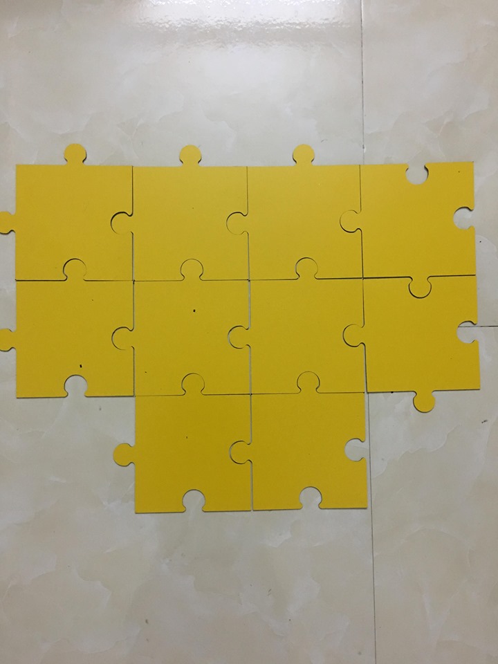BỘ XẾP HÌNH PUZZLE 10 MIẾNG ALU 15cm*15cm