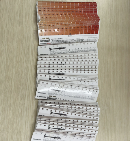 2 PCs colorful shrimp ruler and size shrimp tag (plastic plywood)