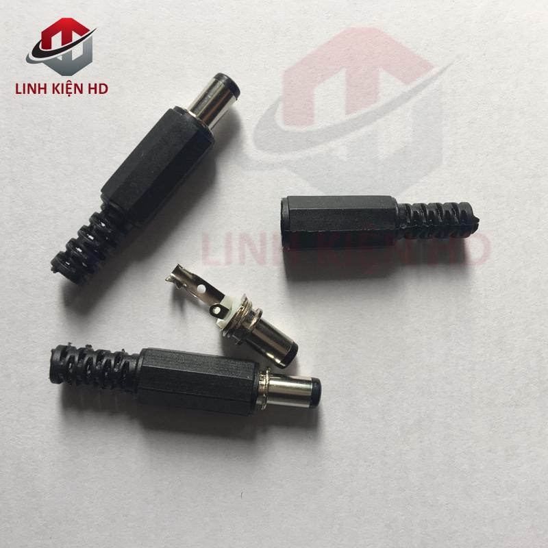 10 đầu JACK nguồn đực tròn 5.5mm - 2.1mm