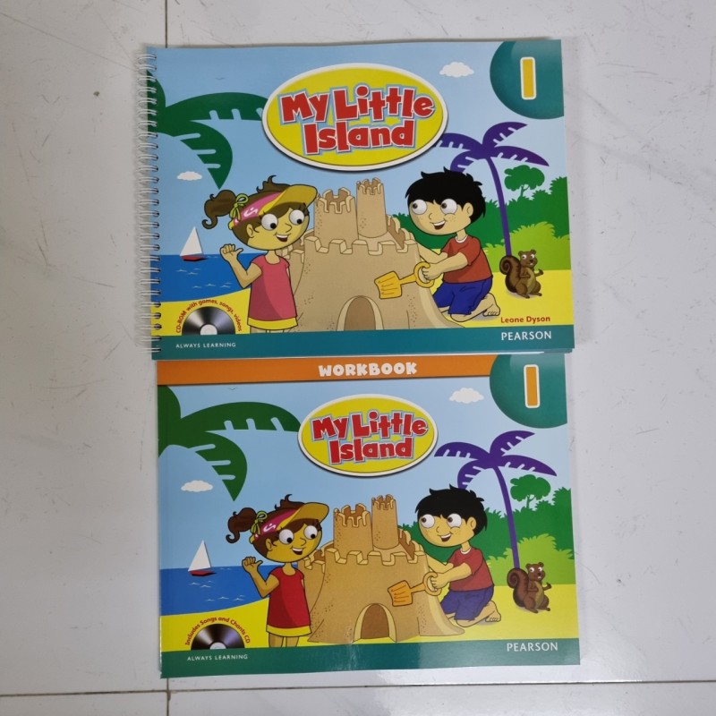 Bộ My Little Island 1 khổ to cho bé ( bộ 2 cuốn tặng kèm file nghe mp3)