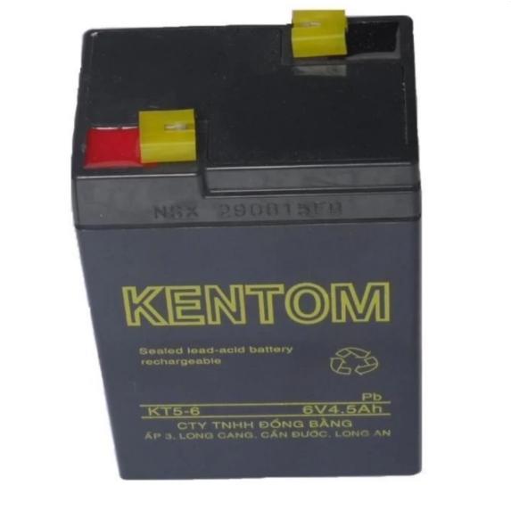 Bình ắc quy khô 6V5Ah Kentom (Đen)