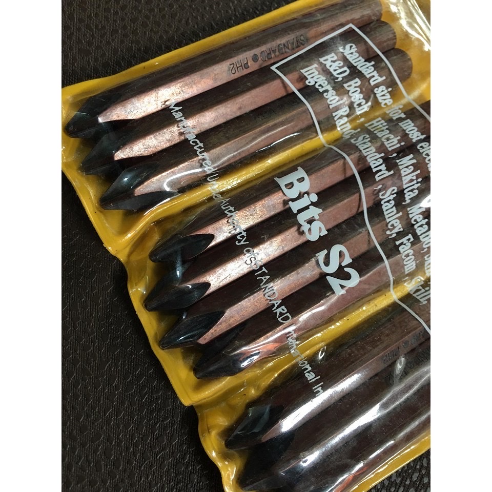 Mũi vít đóng nâu dài đầu nhọn STANDARD 8mm (hàng chính hãng)
