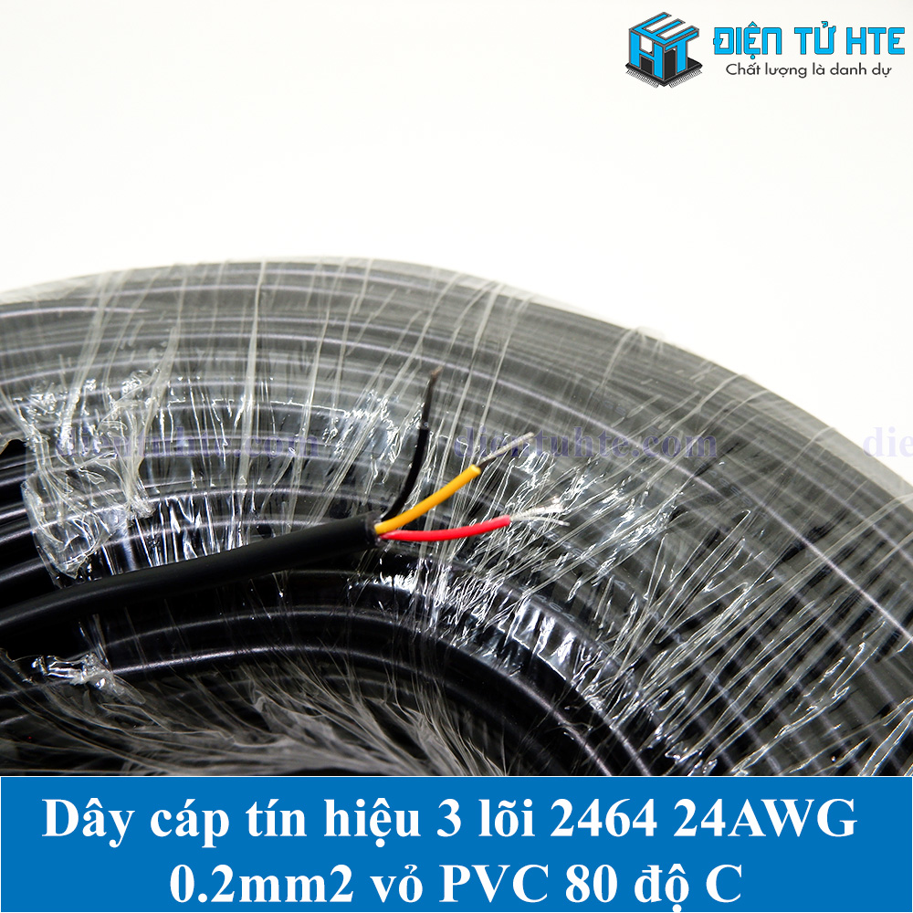 BÁO GIÁ Cáp Tín Hiệu 5 Lõi | Shopee Lazada Sendo Tiki mới nhất 10 5 mét Dây cáp tín hiệu 3 lõi 2464 24AWG 0.2mm2 vỏ PVC 80 độ C