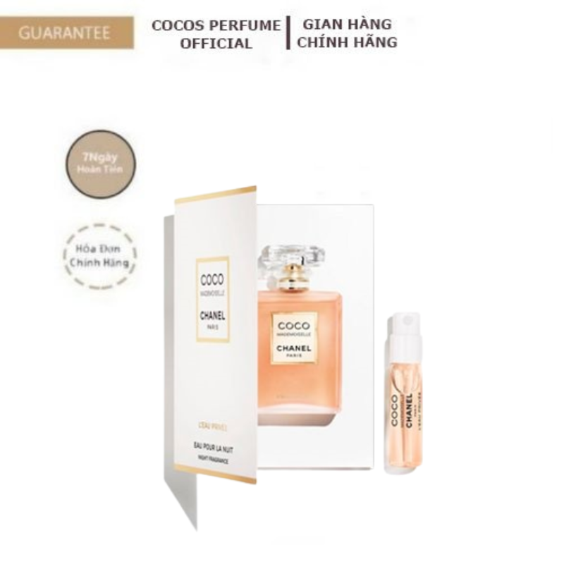 Nước hoa Chanel, Nước hoa vial Chanel Coco mademoiselle 2ml - Nước hoa hương thơm ngọt ngào, nước hoa lưu hương lâu