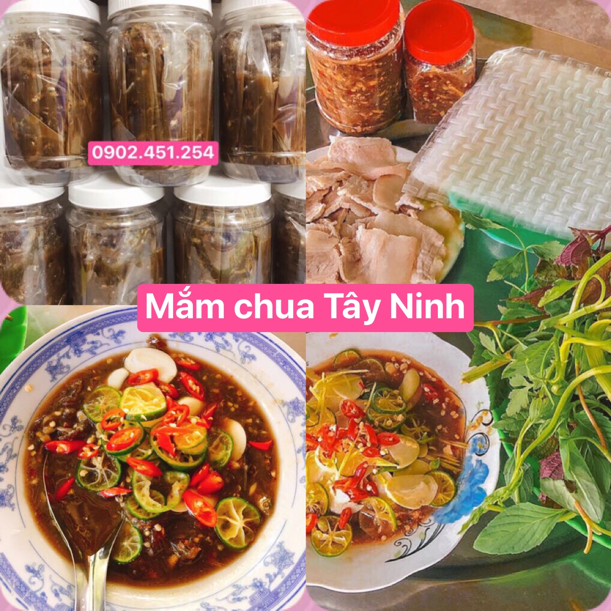 Hủ 500g mắm chua cá cơm đặc sản tây ninh