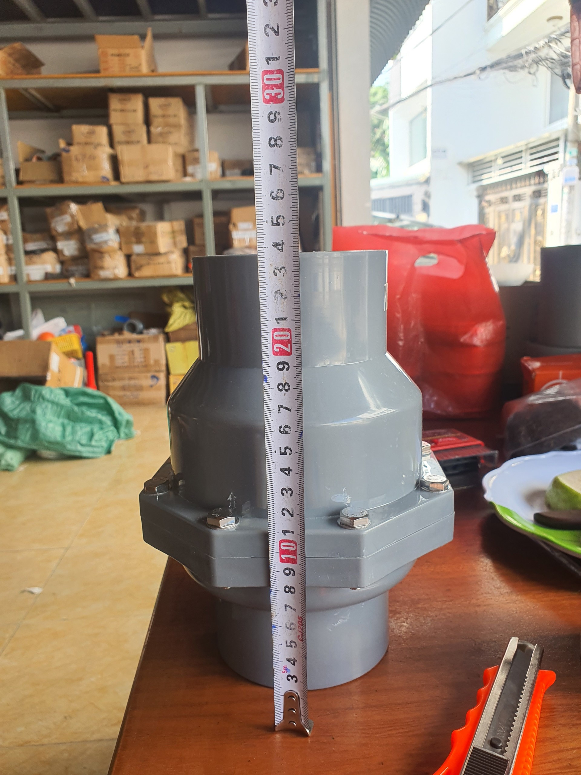 Van 1 chiều nhựa PVC phi 90 FINMAX