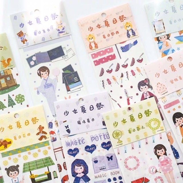 Dây Washi Stickers 35Cm Nhiều Mẫu