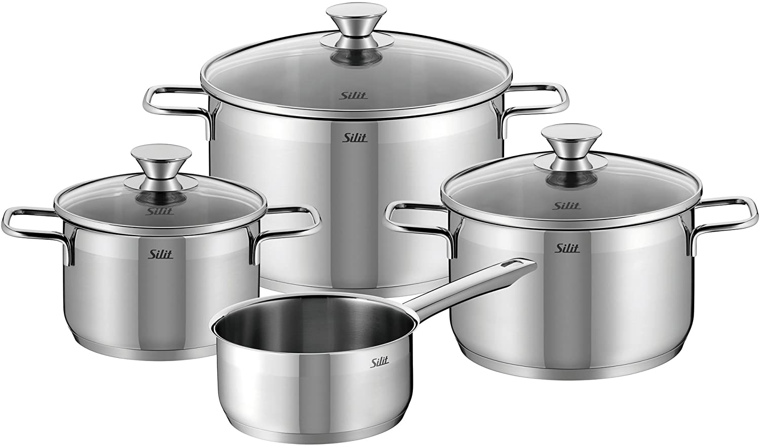 [Trả góp 0%][Hàng nội địa Đức]  Bộ nồi silit Pisa 4