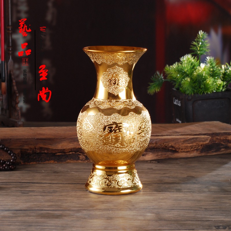 Bình hoa kim sa gốm sứ thờ cúng bình cắm bông