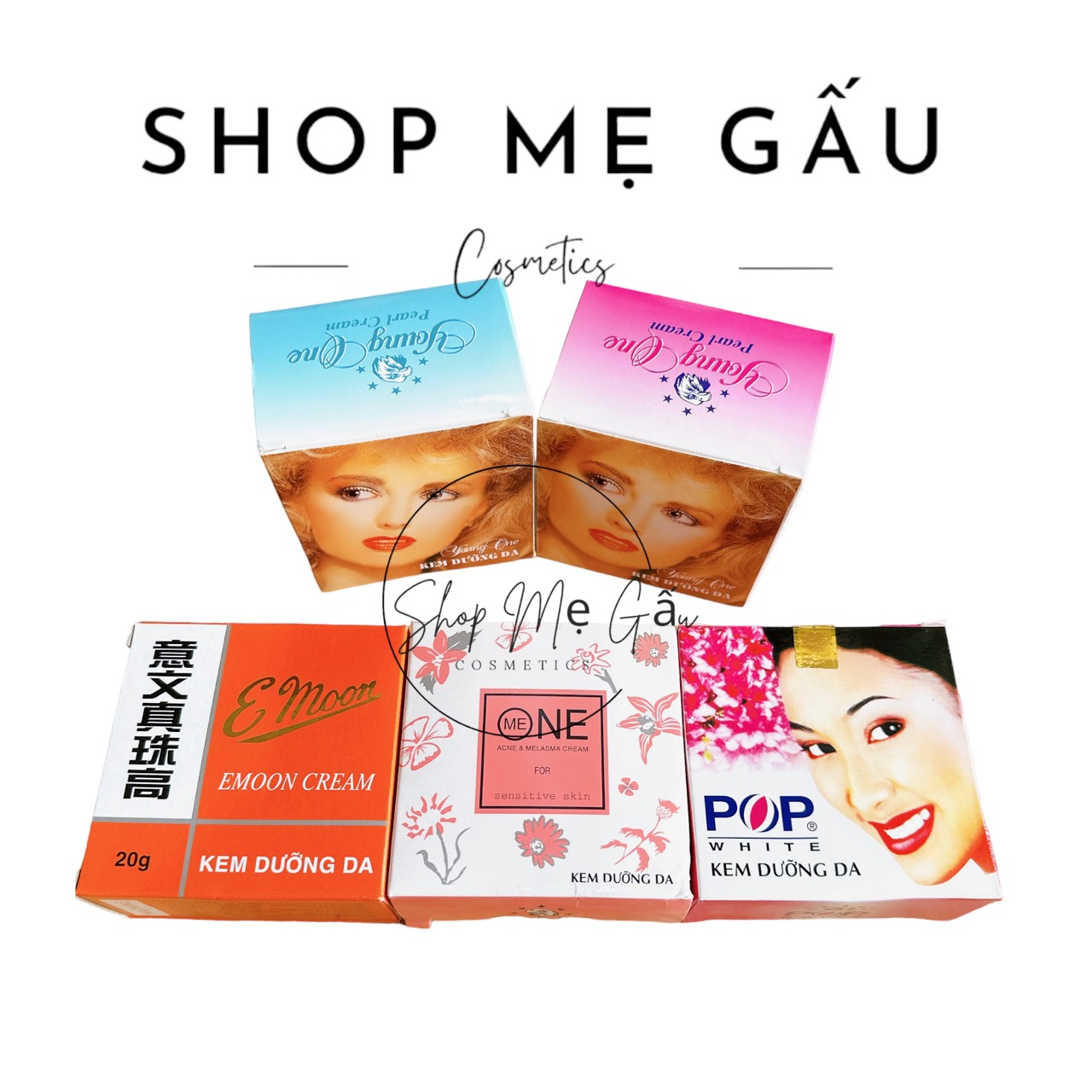 Lẻ 1 hộp kem one, pop, xù, emon 20g VN( thiện châu)