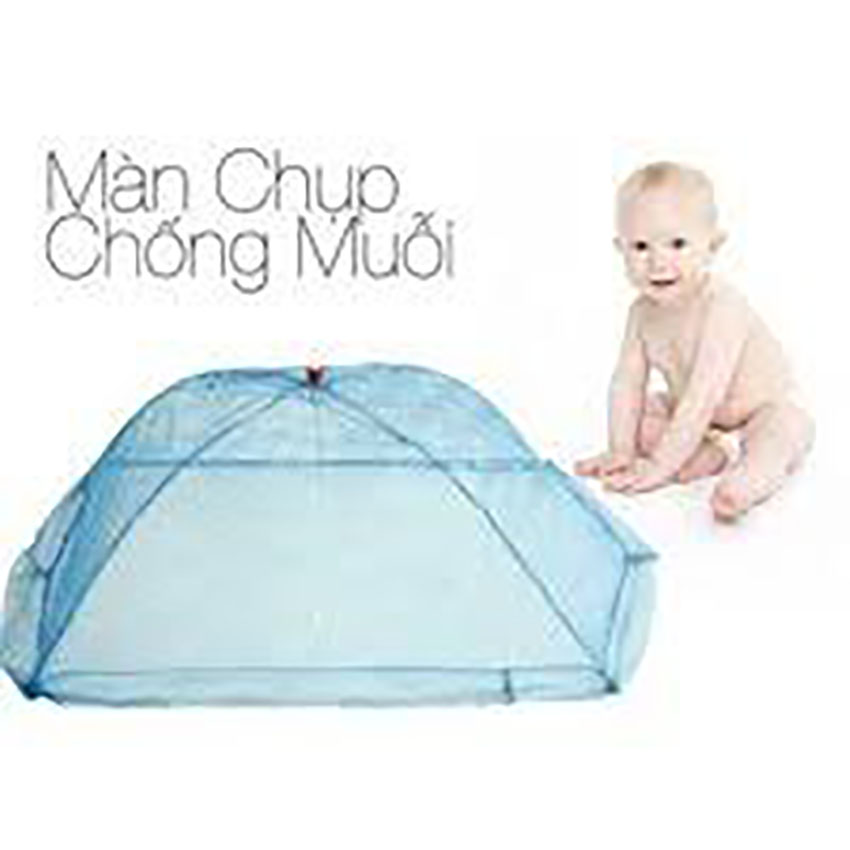 Mùng chụp rút dây chống muỗi cho bé kích thước 110x80x60cm, dành cho trẻ dưới 1 tuổi